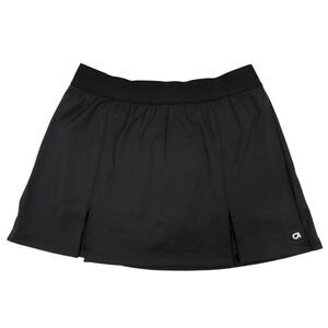 NEW Gap Fit Eclipse Split Front Tennis Skort Mini Skirt Womens Large Black Golf